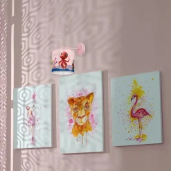 Sklep Kaja Dziecięcy, różowy kinkiet, ośmiornica MLP6804 z serii OŚMIORNICA LOLA | Kaja Ośw