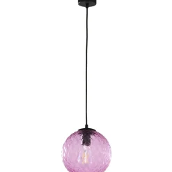 Clearance Dziewczęca, różowa lampa wisząca, kula ø21 E27 TK 6343 z serii CADIX Żyrandole Nowoczesne