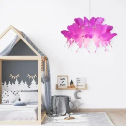 Clearance Dziewczęcy żyrandol motyle LP-MD088-3439A/1P FARFALLA | Kaja Żyrandole Nowoczesne