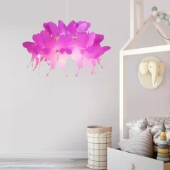Clearance Dziewczęcy żyrandol motyle LP-MD088-3439A/1P FARFALLA | Kaja Żyrandole Nowoczesne