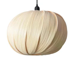 Sklep Kaja Efektowna, bambusowa lampa wisząca ABR-LW22-BH-E27 BOHO | Kaja