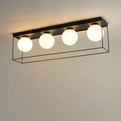 Sklep Kaja Efektowna, długa lampa sufitowa z kulami SIG 40713 AROMA | Kaja