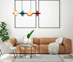 Cheap Efektowna, kolorowa lampa nad stół PND-37482-4-MLTI NAUTI | Kaja Żyrandole Nowoczesne