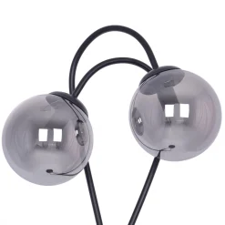 Sklep Kaja Efektowna lampa podłogowa z dwoma kloszami K-5119 z serii RUBI | Kaja