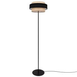 Sklep Kaja Efektowna lampa podłogowa z podwójnym abażurem K-5235 z serii GATO