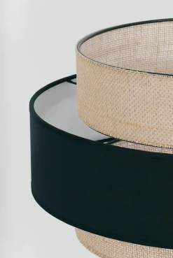 Sklep Kaja Efektowna lampa podłogowa z podwójnym abażurem K-5235 z serii GATO