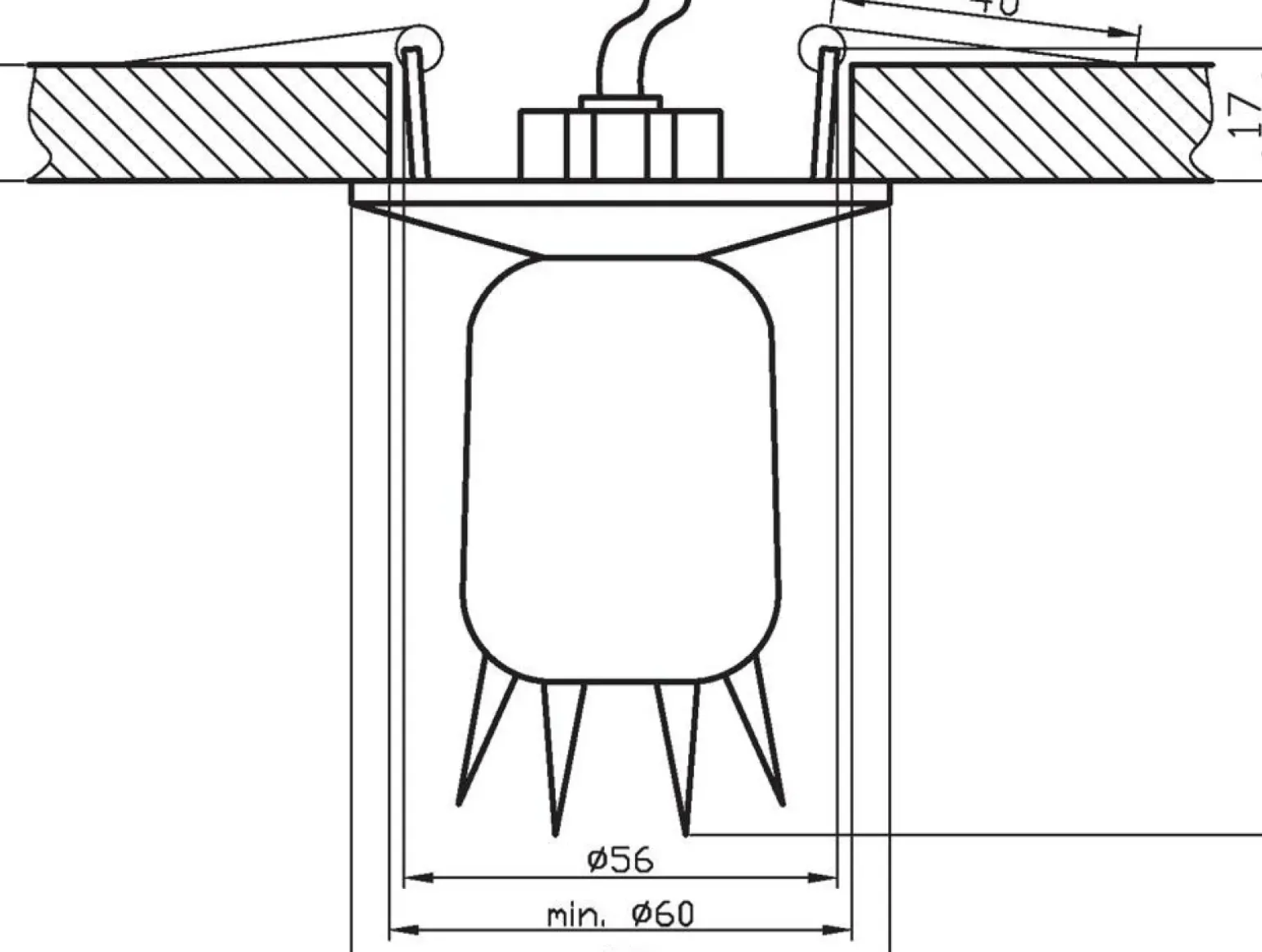 Sklep Kaja Efektowna lampa podtynkowa o niebanalnym wyglądzie 2263903 | Kaja Oświetlenie