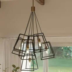 Best Sale Efektowna lampa wisząca do jadalni HK-FULTON-7P z serii FULTON Żyrandole Nowoczesne