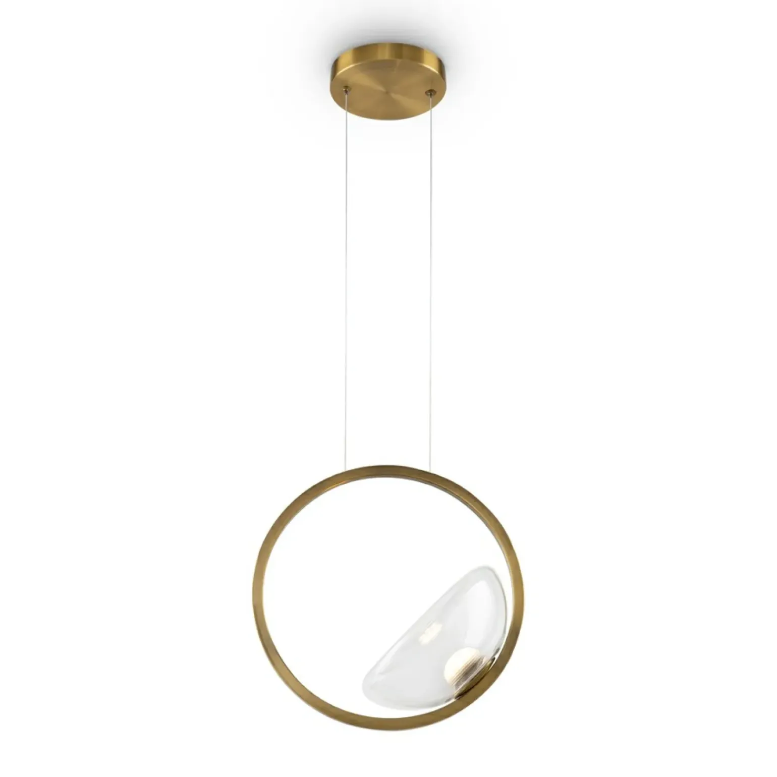 New Efektowna lampa wisząca ledowa MOD327PL-L5BS3K z serii LUNARE | Kaja Żyrandole Nowoczesne