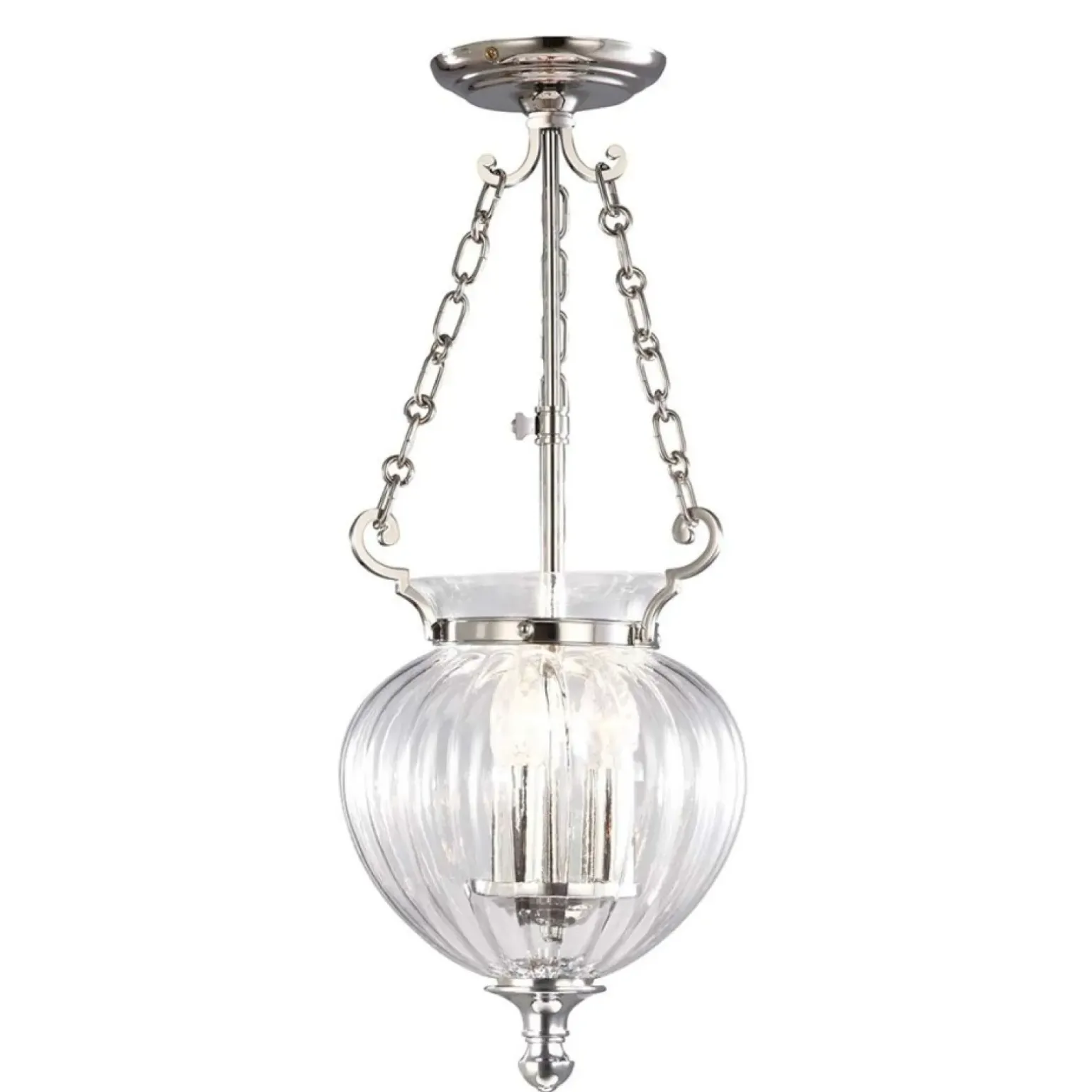 Sklep Kaja Efektowna lampa wisząca, srebrna FP-P-S-POL-NCKL z serii FINSBURY PARK