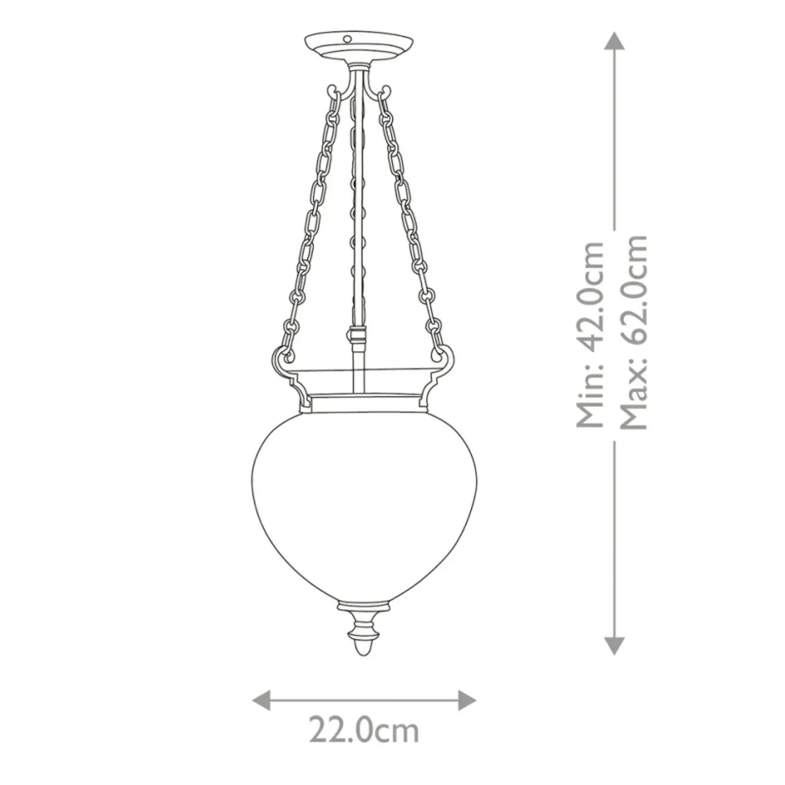 Sklep Kaja Efektowna lampa wisząca, srebrna FP-P-S-POL-NCKL z serii FINSBURY PARK