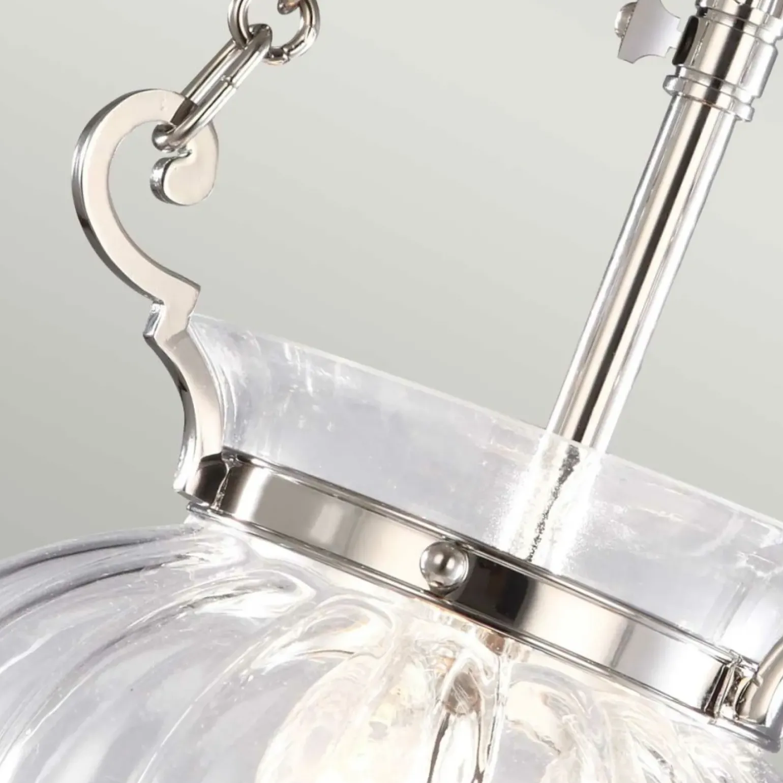 Sklep Kaja Efektowna lampa wisząca, srebrna FP-P-S-POL-NCKL z serii FINSBURY PARK