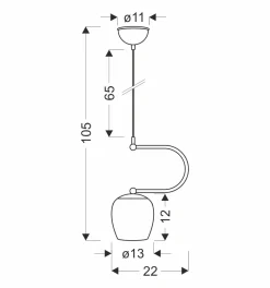 Sklep Kaja Efektowna lampa wisząca w kolorze patyny 31-11046 SERANO | Kaja