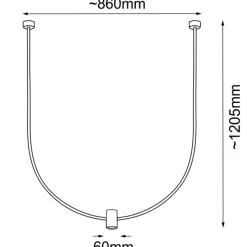 Discount Efektowna lampa wisząca z jednym światłem ANT 5088 NO. C | Kaja Żyrandole Nowoczesne