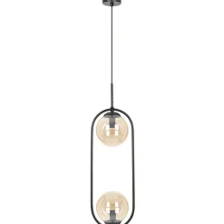 Clearance Efektowna lampa wisząca z bursztynowymi kloszami K-5121 z serii VENTA Żyrandole Nowoczesne
