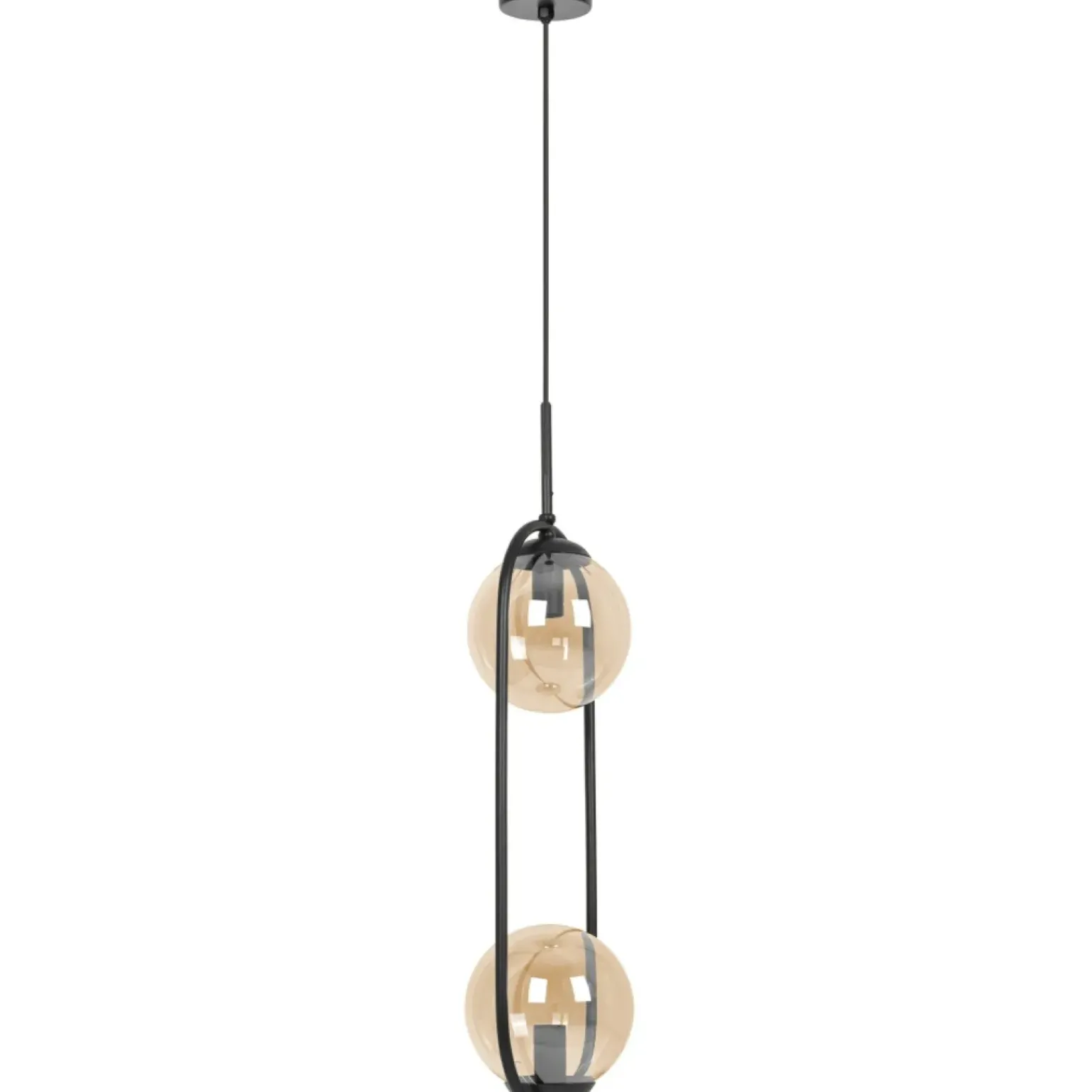 Clearance Efektowna lampa wisząca z bursztynowymi kloszami K-5121 z serii VENTA Żyrandole Nowoczesne