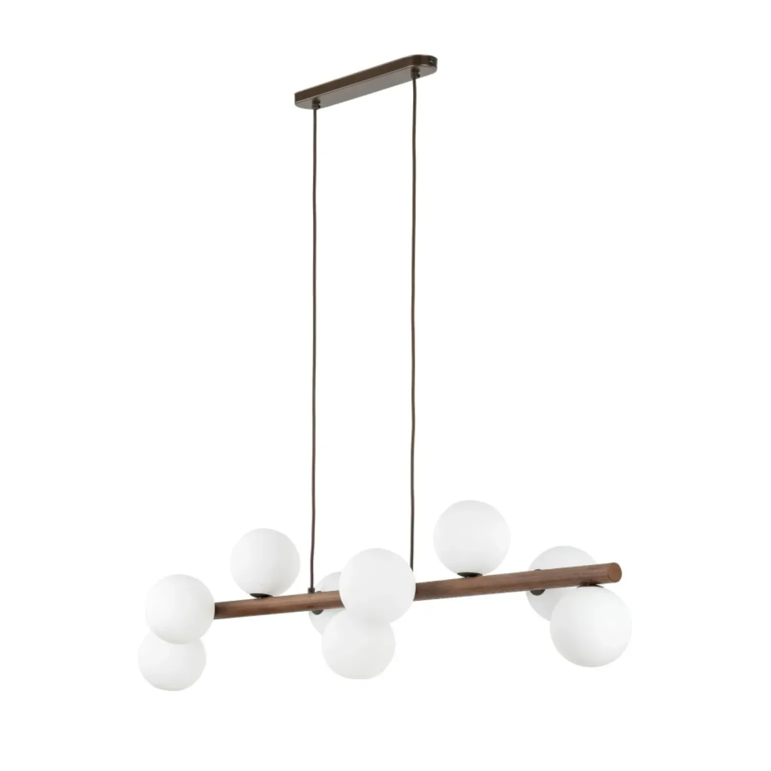 Store Efektowna lampa z drewna TK 10273 ESTERA WOOD ORZECH | Kaja Żyrandole Nowoczesne