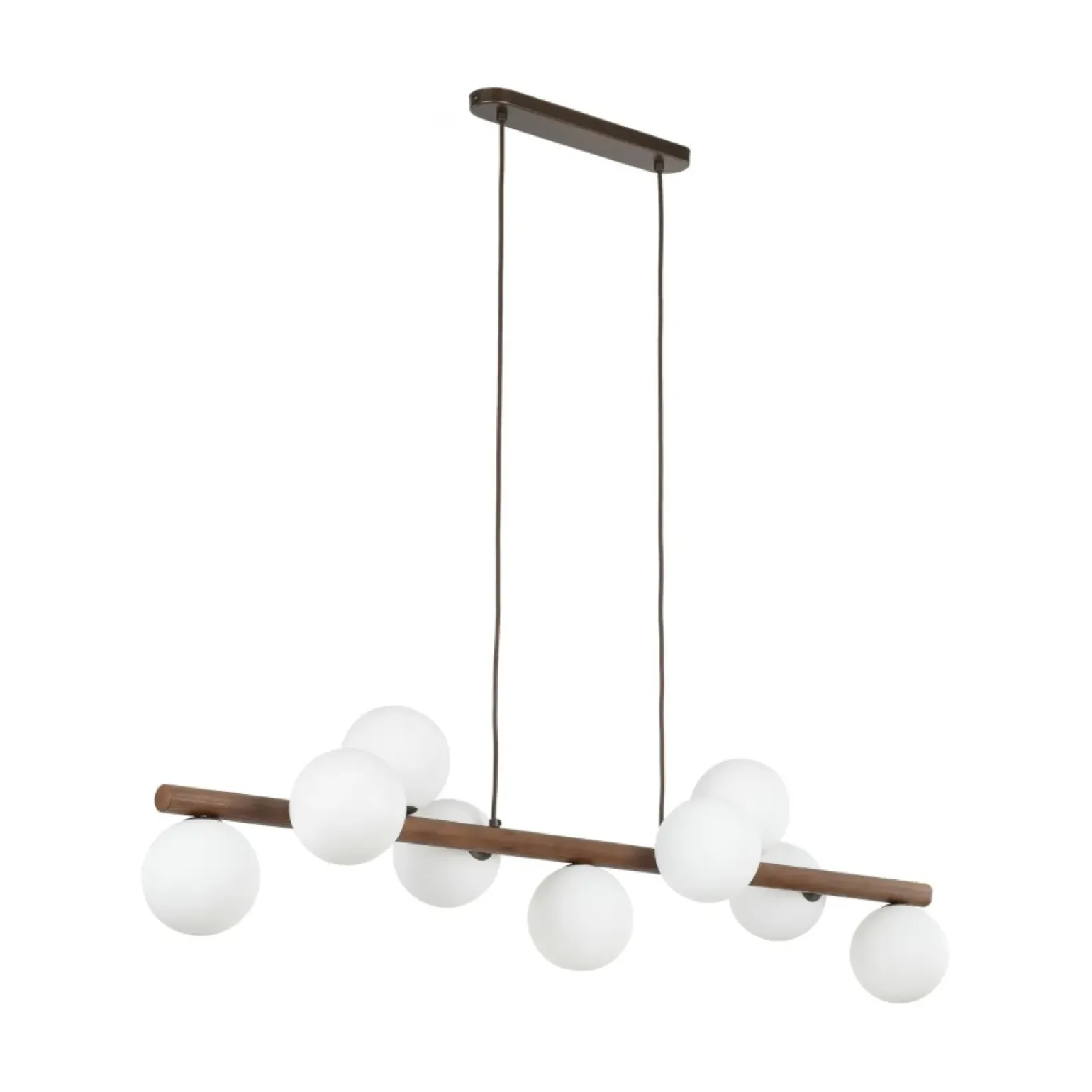 Store Efektowna lampa z drewna TK 10273 ESTERA WOOD ORZECH | Kaja Żyrandole Nowoczesne