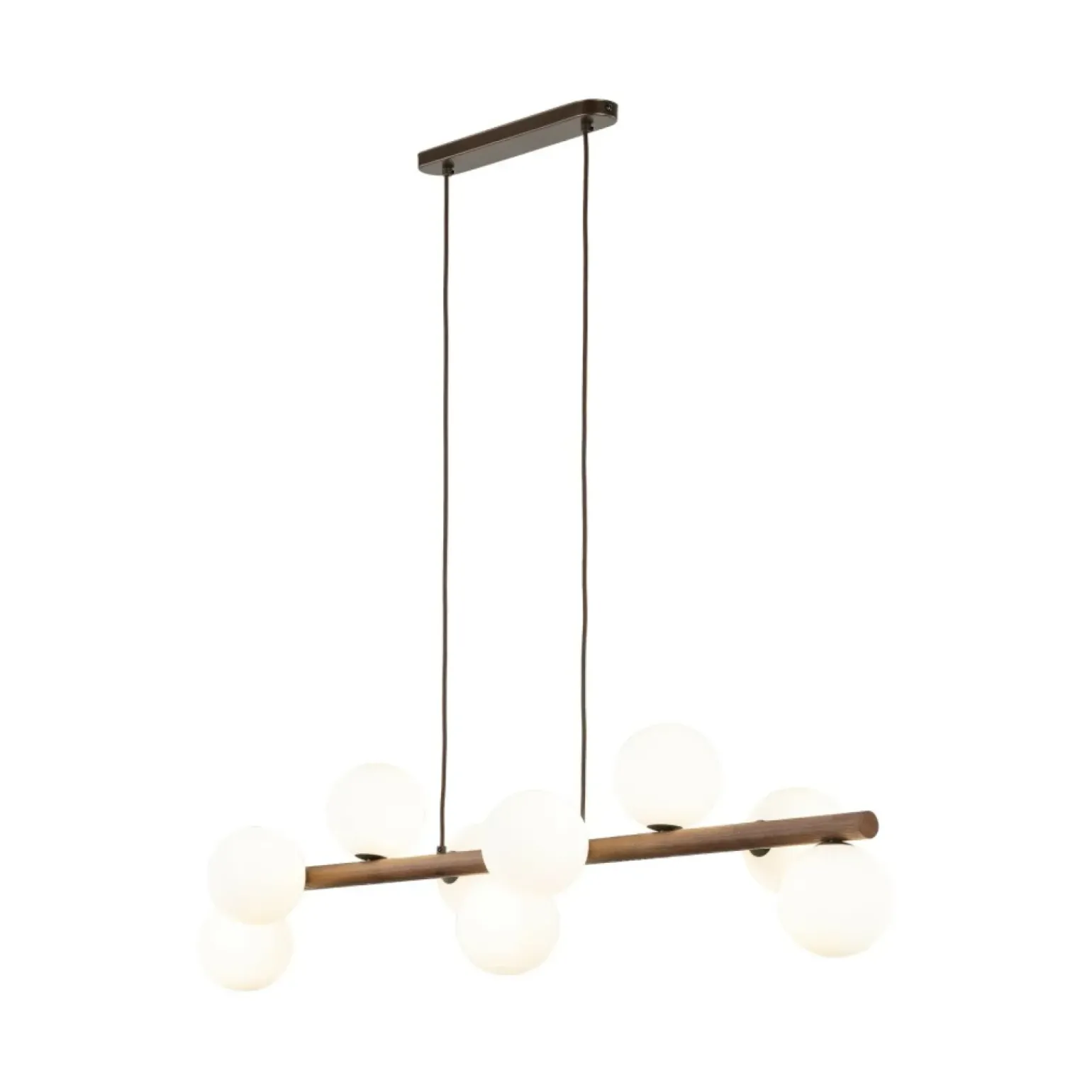 Store Efektowna lampa z drewna TK 10273 ESTERA WOOD ORZECH | Kaja Żyrandole Nowoczesne