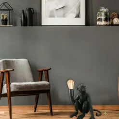 Sklep Kaja Efektowna lampka stołowa małpa ABR-KARD4-C MONKEY | Kaja Oświetlenie