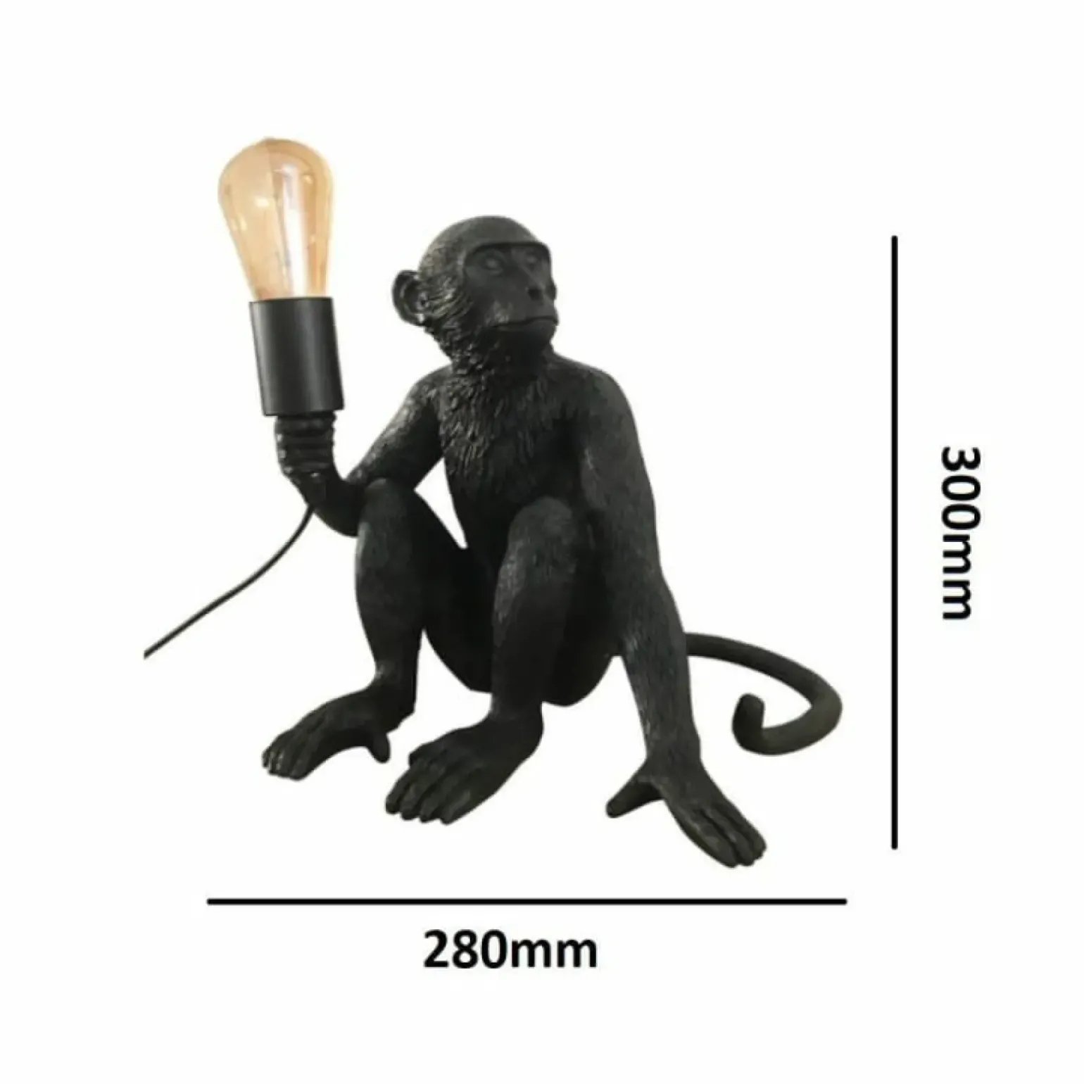 Sklep Kaja Efektowna lampka stołowa małpa ABR-KARD4-C MONKEY | Kaja Oświetlenie