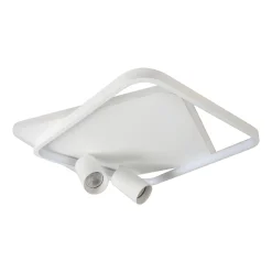 Sklep Kaja Efektowna, ledowa lampa sufitowa LP-0612/2C SQUARE WH PARMA | Kaja