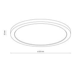 Sklep Kaja Efektowna, ledowa lampa sufitowa TK 18008 AQUA WOOD BUK | Kaja