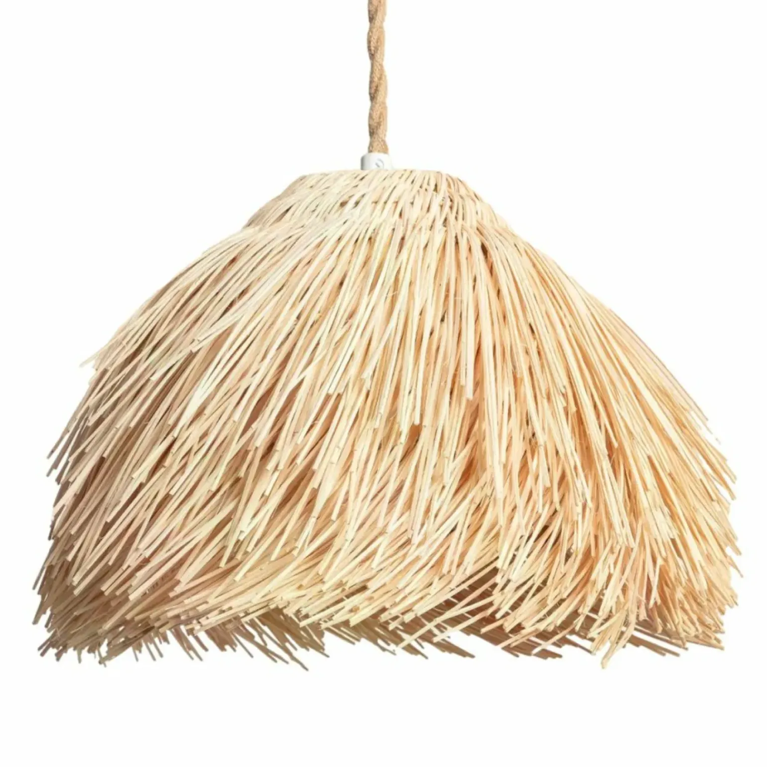 Discount Efektowna, rattanowa lampa wisząca ABR-LW10-BH-E27 BOHO | Kaja Żyrandole Nowoczesne