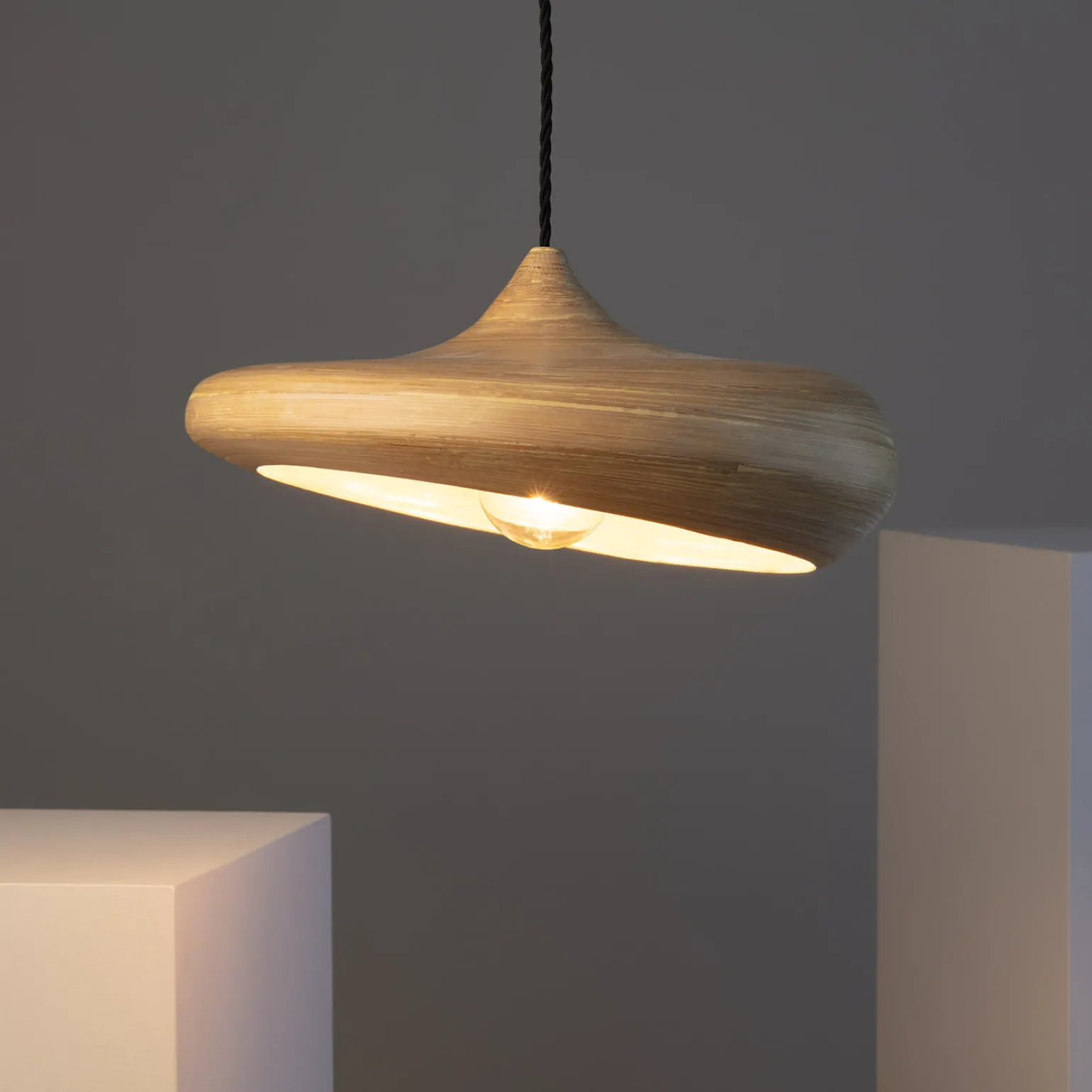 Sklep Kaja Efektowna, rustykalna lampa wisząca ABR-LW4B-E27 BAMBOO | Kaja