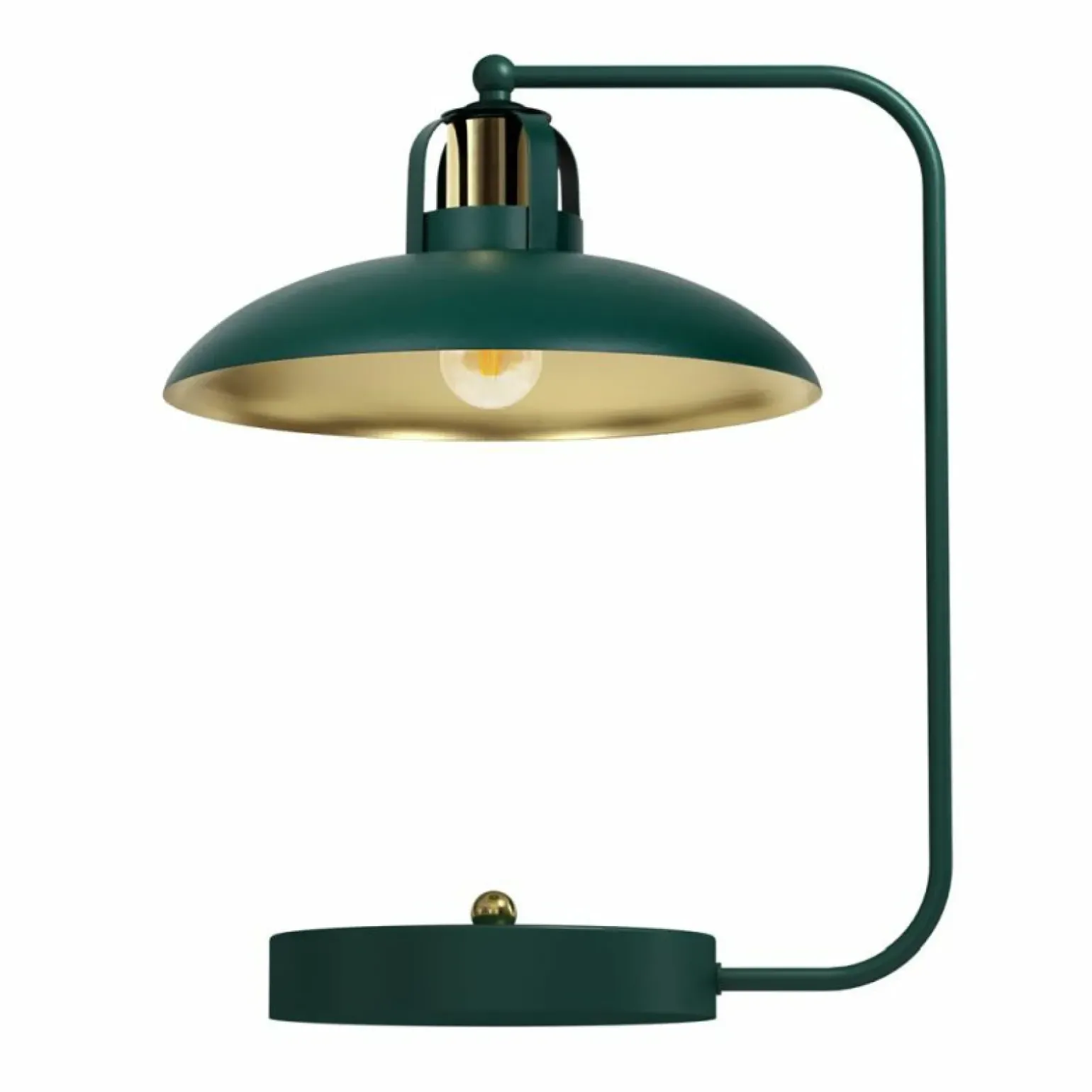 Sklep Kaja Efektowna, zielona lampka stołowa do salonu MLP7711 FELIX | Kaja