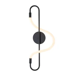 Sklep Kaja Efektowny kinkiet LED do salonu i sypialni ZM 20006WB-BK BALBO | Kaja