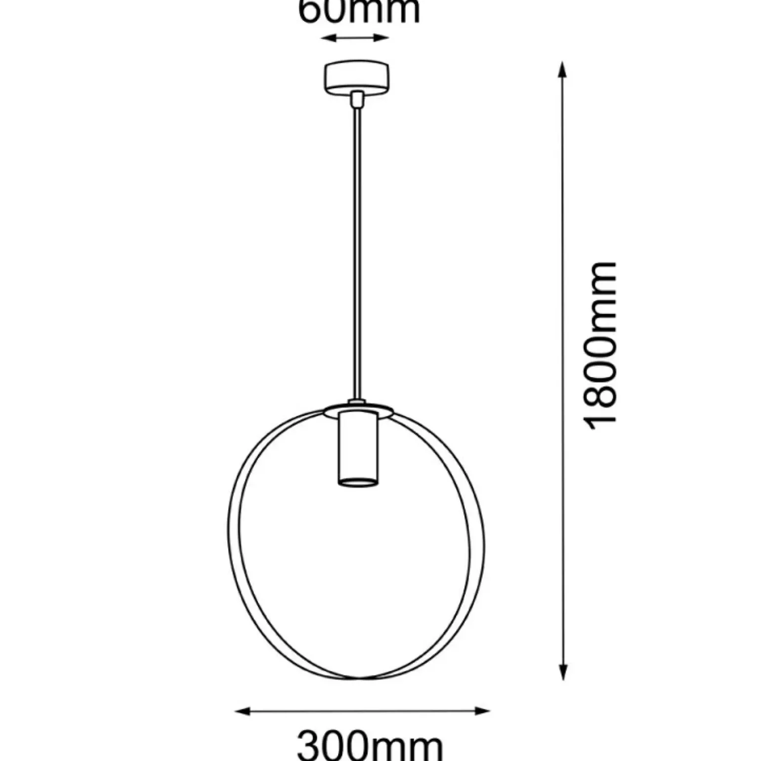 Discount Efektowny, pojedynczy zwis GU10 ⌀30cm ANT 5152 ORTIGA | Kaja Żyrandole Nowoczesne