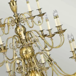 Sklep Kaja Efektowny żyrandol, złoty kolor HK-CAMBRIDGE25 z serii CAMBRIDGE