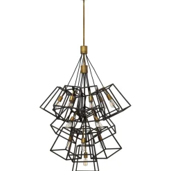 Cheap Ekstrawagancka lampa wisząca, brąz HK-FULTON-13P z serii FULTON Żyrandole Nowoczesne