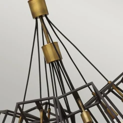 Cheap Ekstrawagancka lampa wisząca, brąz HK-FULTON-13P z serii FULTON Żyrandole Nowoczesne