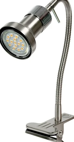 Sklep Kaja Elastyczna, srebrna lampka biurkowa 41-60020 ARKON | Kaja Oświetlenie