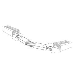 Sklep Kaja Elastyczny łącznik do szyn natynkowych ZM 2030 SZ.JEDNOOBWODOWA