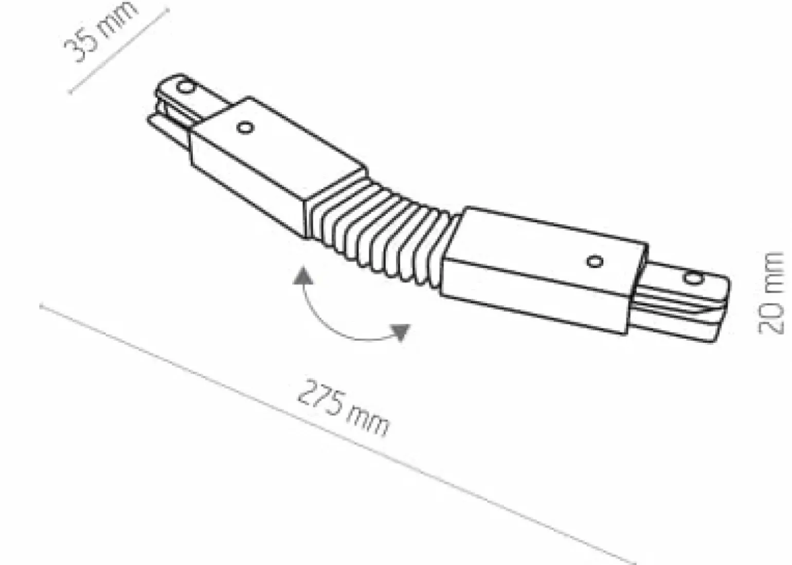 Sklep Kaja Elastyczny łącznik do szyny jednofazowej TK 4071 TRACER | Kaja