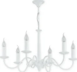 Sklep Kaja Elegancka biała lampa sufitowa 6xE14 O2896 W6 BIA | Kaja Oświetlenie