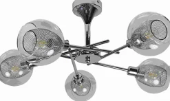 Flash Sale Elegancka, chromowana lampa do salonu 35-72252 z serii OZZO | Kaja Żyrandole Nowoczesne