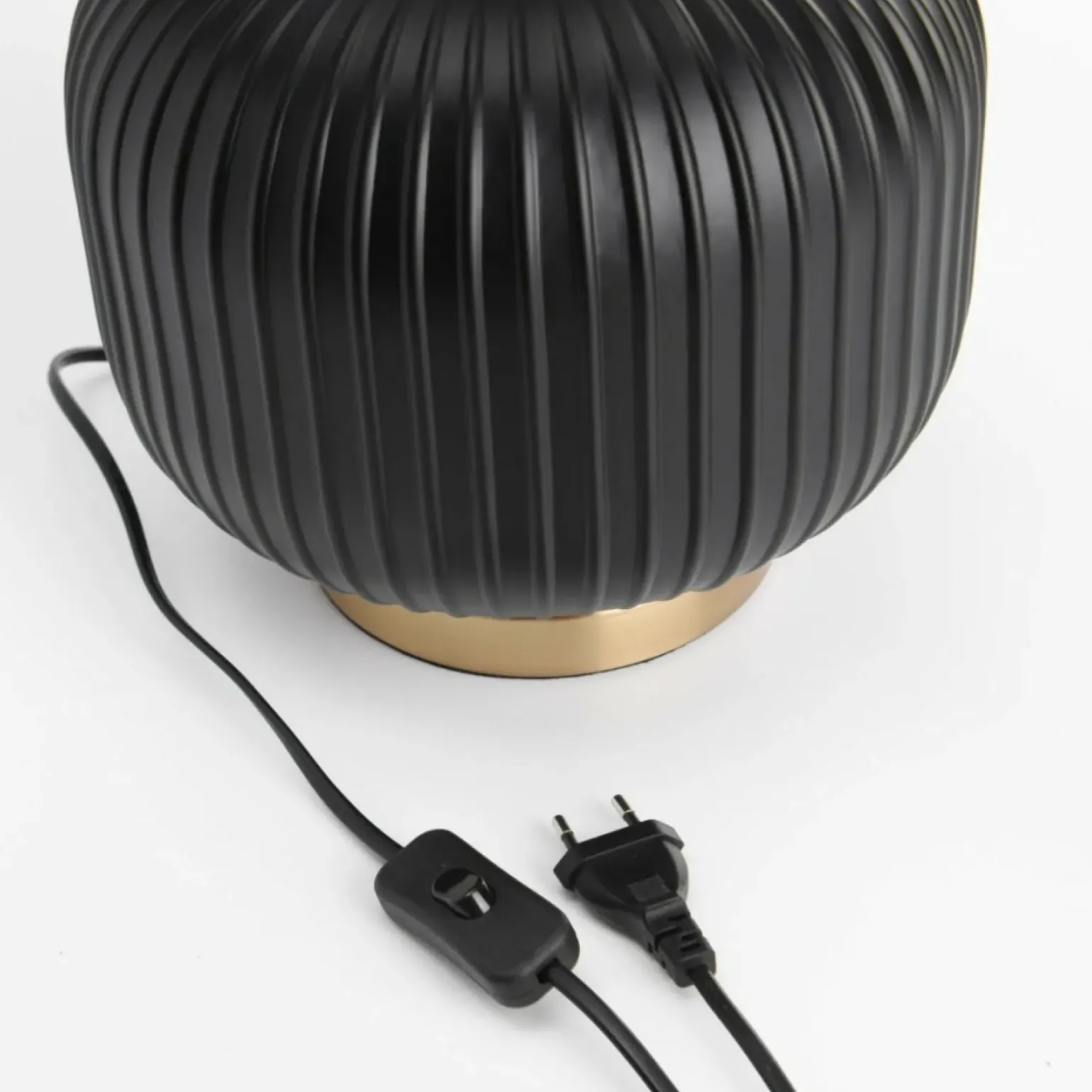 Sklep Kaja Elegancka, czarno-złota lampka stołowa LP-1515/1T SMALL z serii TAMIZA