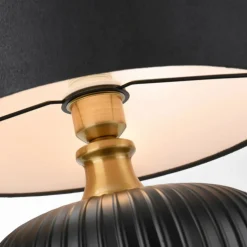 Sklep Kaja Elegancka, czarno-złota lampka stołowa LP-1515/1T SMALL z serii TAMIZA