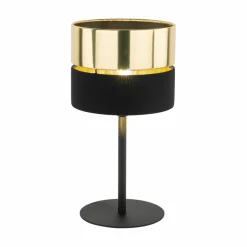 Sklep Kaja Elegancka, czarno-złota lampka nocna TK 16051 HILTON | Kaja