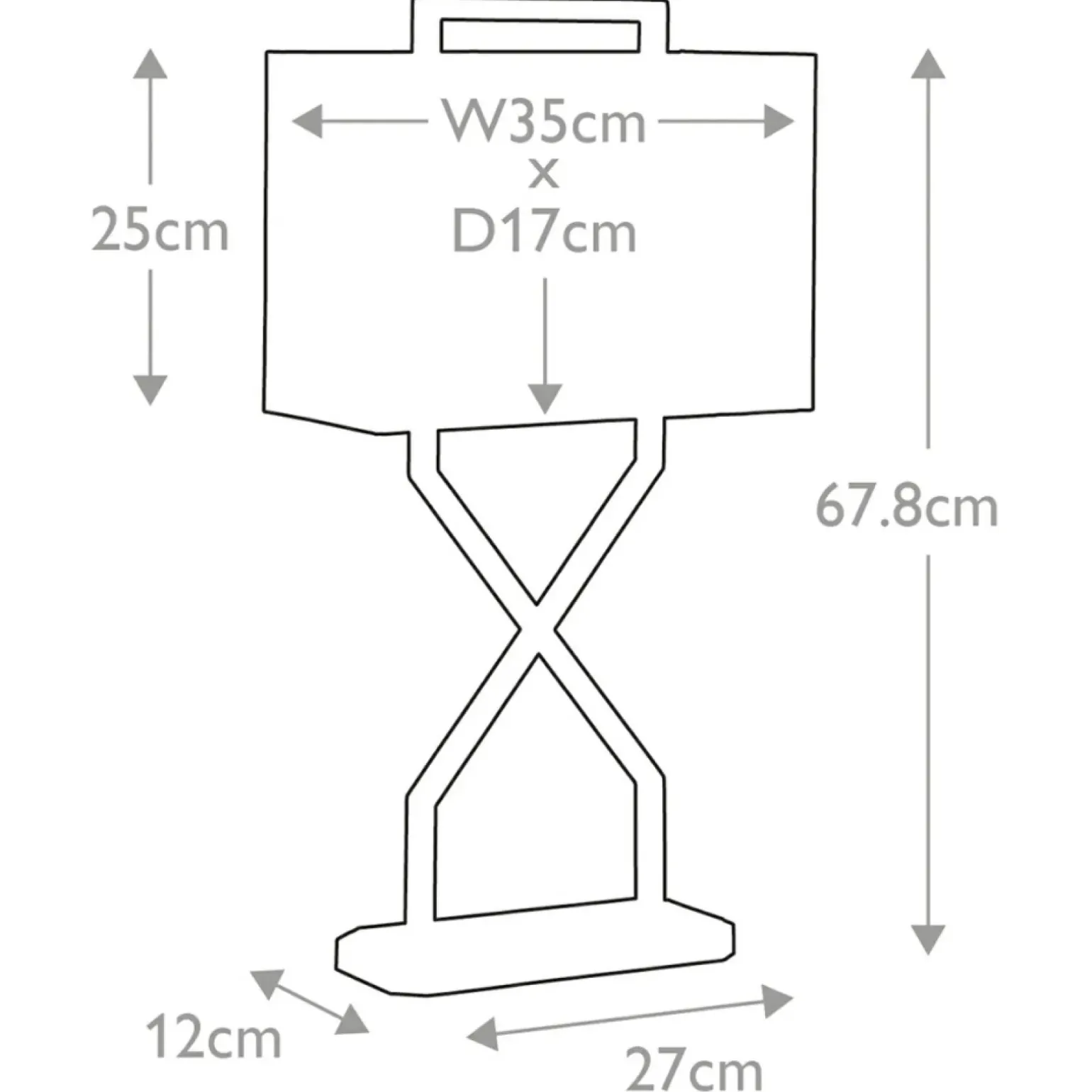 Sklep Kaja Elegancka, granatowa lampa stołowa CROSS-TL z serii CROSS