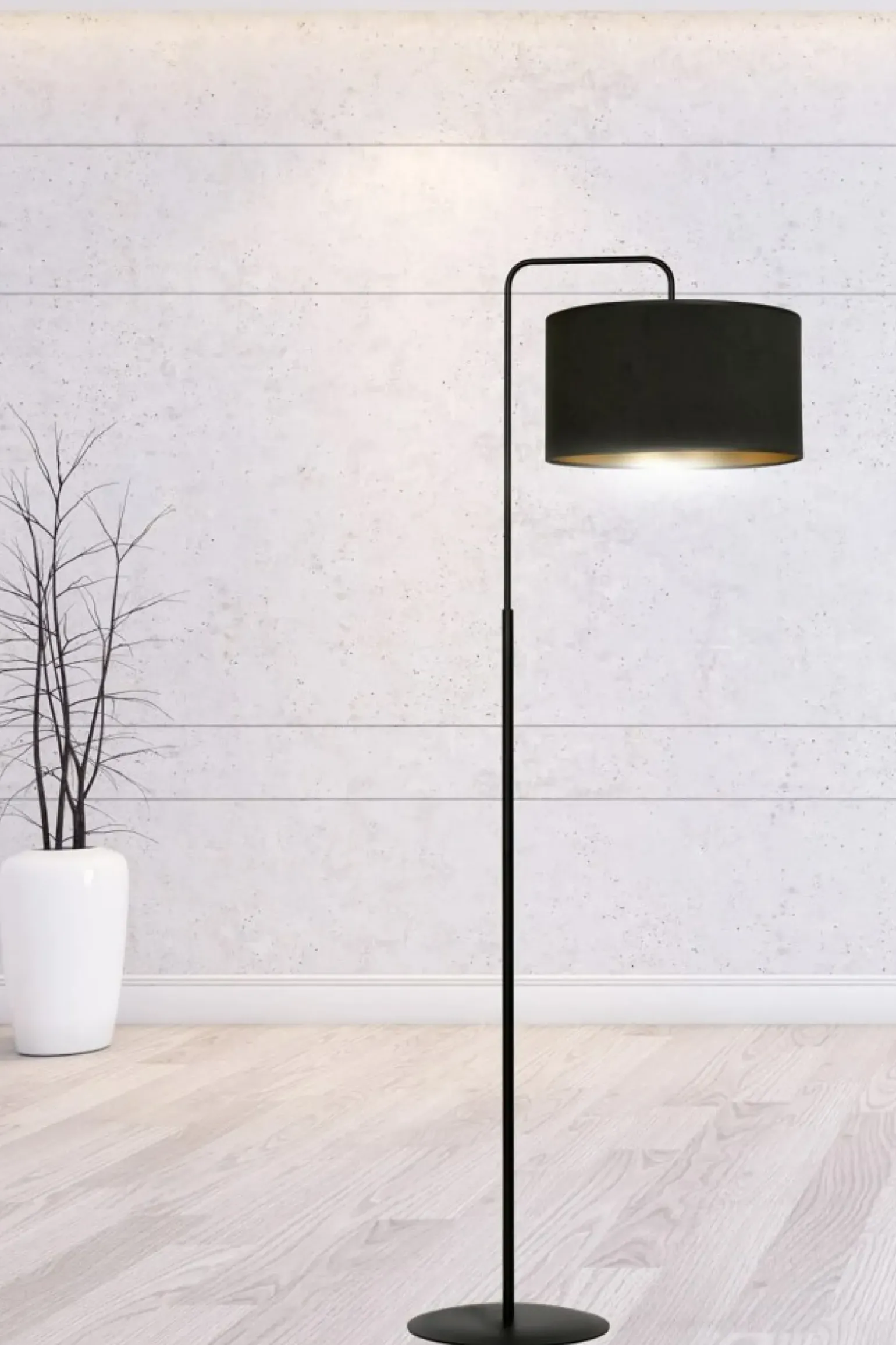 Sklep Kaja Elegancka, klasyczna lampa podłogowa do salonu 1054/LP1 HILDE | Kaja