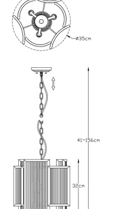 Shop Elegancka, kryształowa lampa P0528-03A-V6AC SERGIO| Kaja Oświetlenie Żyrandole Nowoczesne