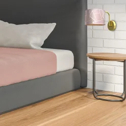 Sklep Kaja Elegancka lampa ścienna, różowy kinkiet MLP7583 z serii ZIGGY | Kaja Oświetlenie