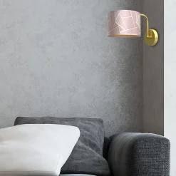 Sklep Kaja Elegancka lampa ścienna, różowy kinkiet MLP7583 z serii ZIGGY | Kaja Oświetlenie