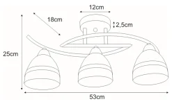 Sklep Kaja Elegancka lampa do sypialni K-JSL-6572/3 AB COLAR | Kaja Oświetlenie