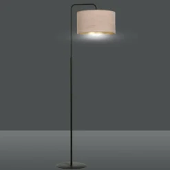 Sklep Kaja Elegancka lampa podłogowa z różowym abażurem 1053/LP1 HILDE | Kaja